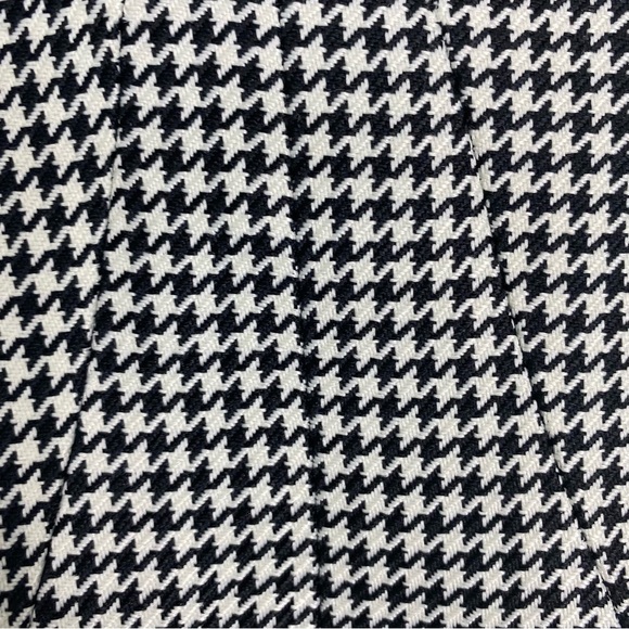 Jason‎ Wu Houndstooth Blazer Wrap Mini Dress Sz Small Black Creme - Picture 6 of 6